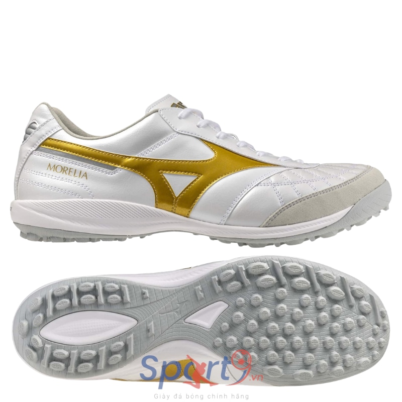 Mizuno Morelia Sala Japan TF - Trắng/Vàng Gold - Q1GB260250