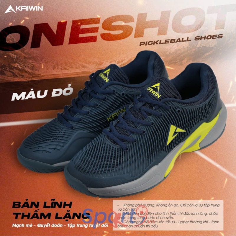 Giày Pickleball Kaiwin Oneshot - Màu Xanh Navy
