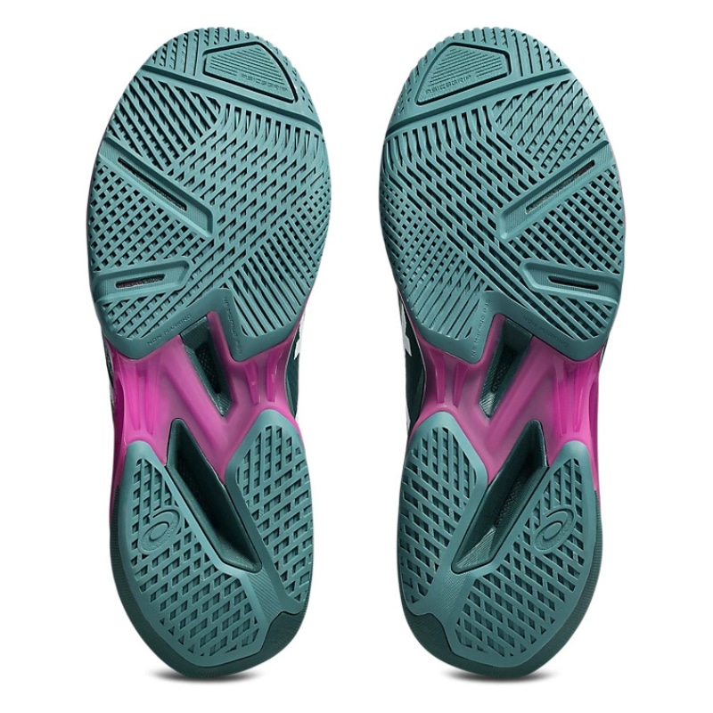 Giày Pickleball Asics Solution Speed FF 4 - 1041A532-300 - Xanh Rêu/Trắng