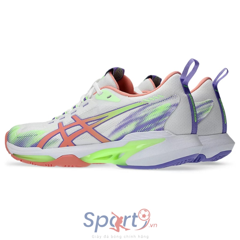Giày Pickleball Asics Sonic Smash FF -  1042A311-100 - Trắng/Ổi