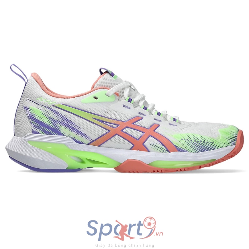 Giày Pickleball Asics Sonic Smash FF -  1042A311-100 - Trắng/Ổi