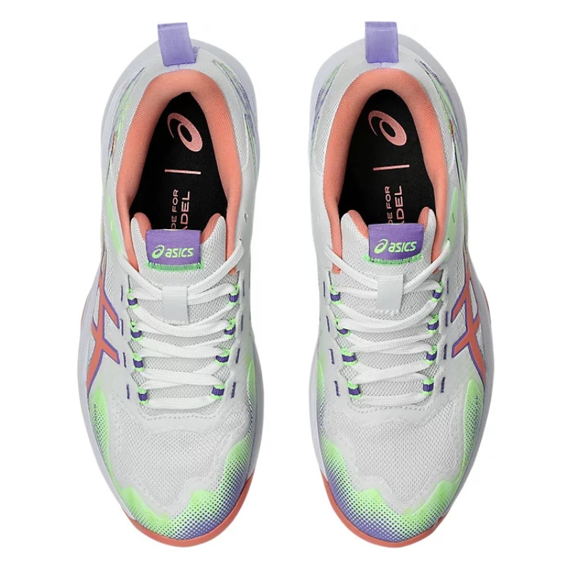 Giày Pickleball Asics Sonic Smash FF -  1042A311-100 - Trắng/Ổi