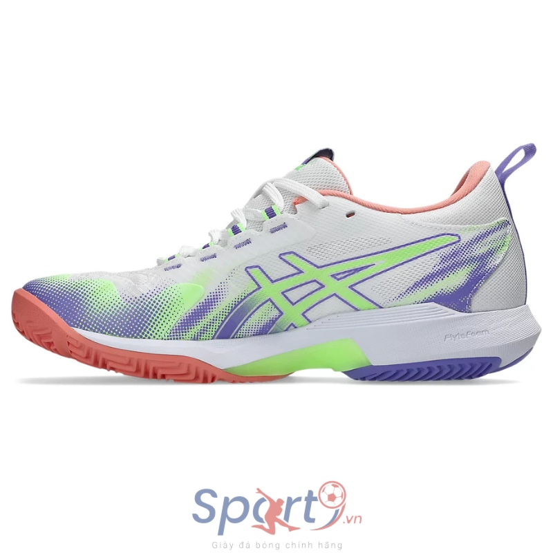 Giày Pickleball Asics Sonic Smash FF -  1042A311-100 - Trắng/Ổi