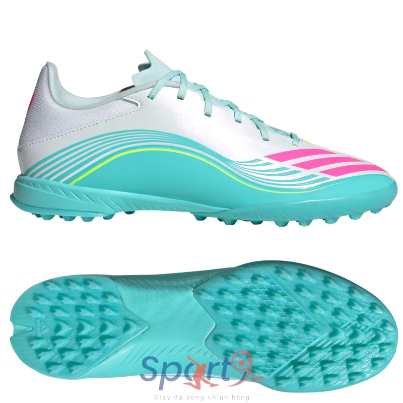adidas F50 League TF - Xanh Mint/Trắng - JQ0937