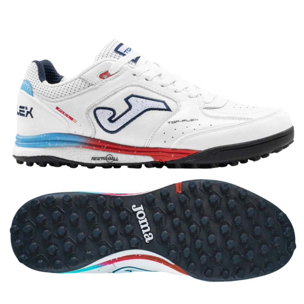 Giày đá bóng Joma Top Flex Rebound TF - Trắng/Đỏ - TORS2602TF