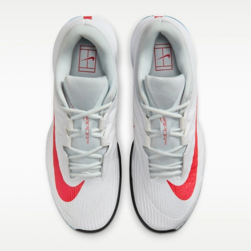 Giày pickleball Nike Court Air Zoom Vapor Pro 3 HC - FZ2161-109 - Trắng/Đỏ