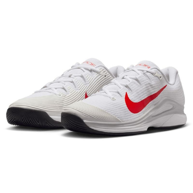 Giày Pickleball Nike Zoom Vapor 12 HC - FV5552-109 - Trắng Đỏ
