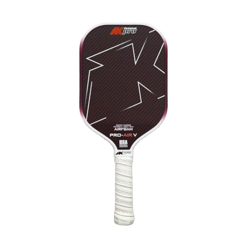 Vợt Pickleball Ak pro PRO-AIR V - 16mm - Trắng/Đỏ