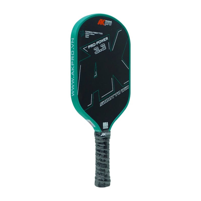Vợt Pickleball Ak pro PRO-Power 3.3 - 16mm - Màu Xanh