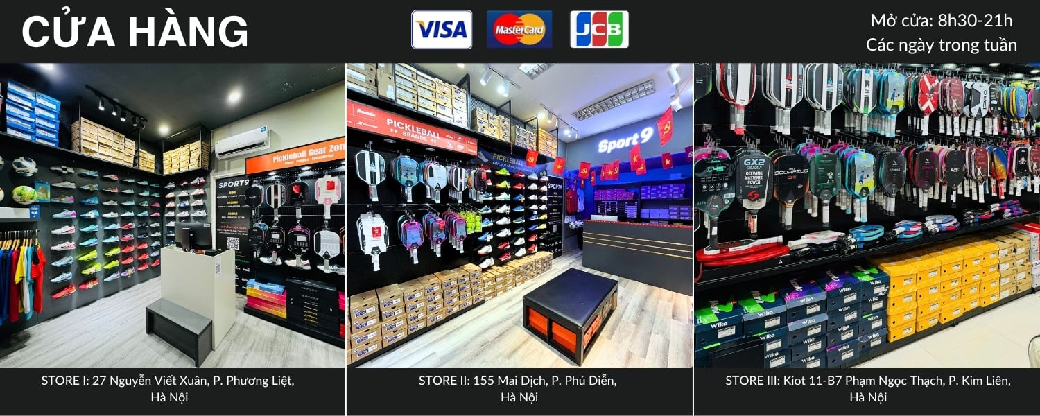 Hệ thống cửa hàng giày bóng đá & pickleball chính hãng sport9