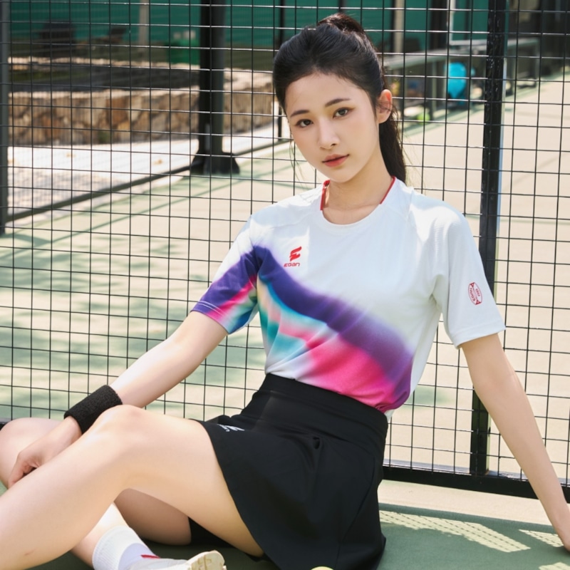 Áo Thể Thao Egan Air Họa Tiết Thân - Màu Trắng