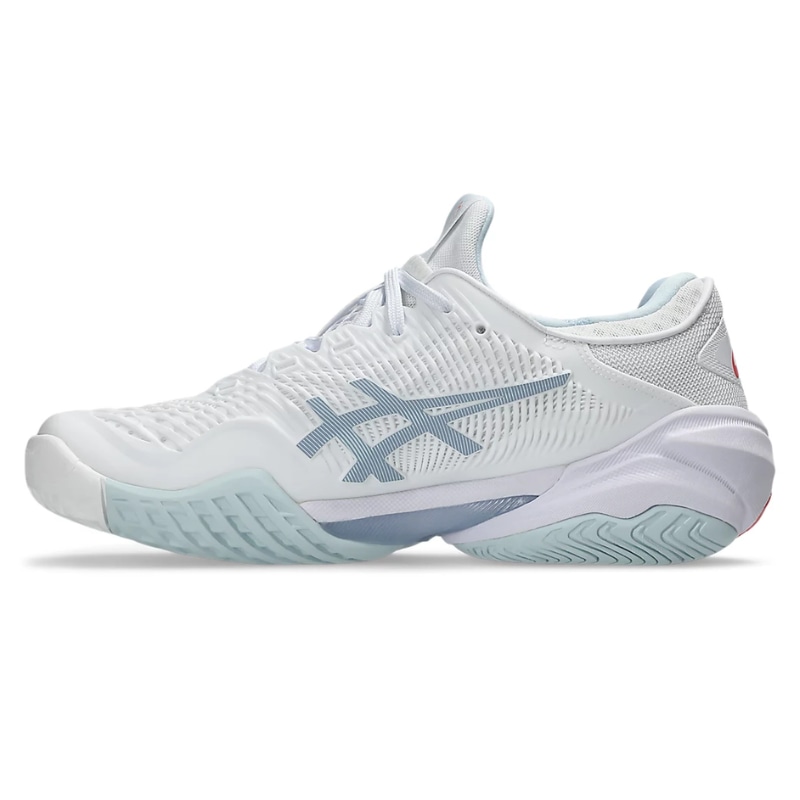 Giày Pickleball Asics Court FF 3 -  1042A220-107 - Trắng/Xám/Đỏ