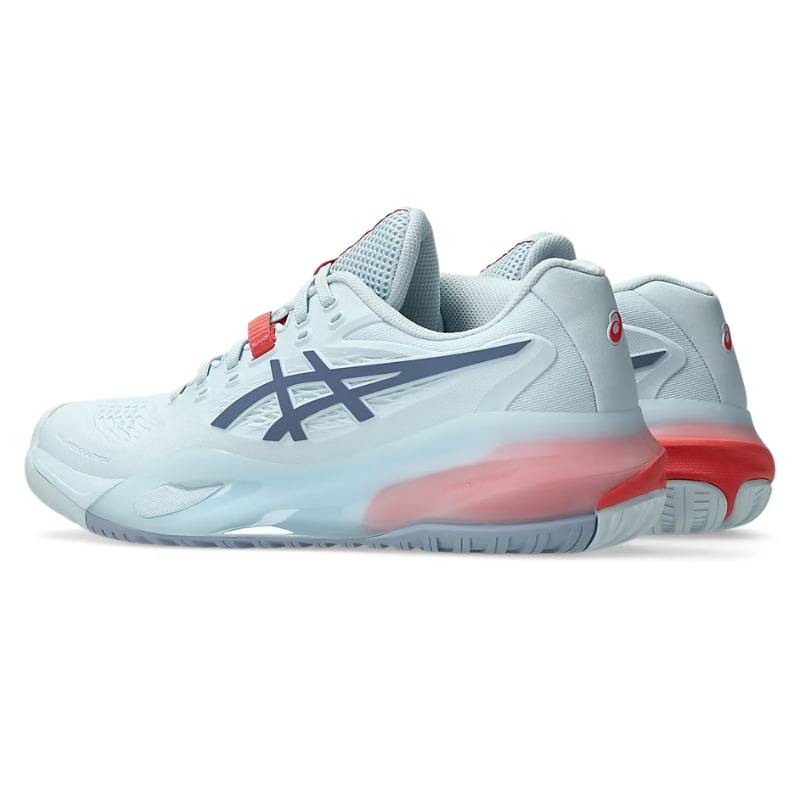 Giày pickleball Asics Gel Resolution X - 1042A279-401 - Xanh Ngọc/Cam