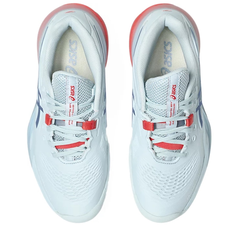 Giày pickleball Asics Gel Resolution X - 1042A279-401 - Xanh Ngọc/Cam