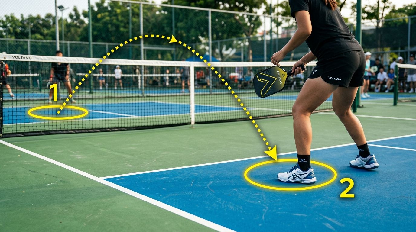 Người mới chơi pickleball cần biết gì về luật two-bounce rule để không bị mất điểm oan?