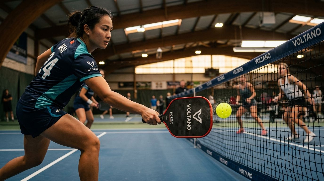 Cơ chế tạo spin trong pickleball: tại sao bề mặt vợt carbon raw lại tạo xoáy tốt hơn các loại khác?