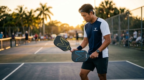 Vợt pickleball tay cầm dài vs tiêu chuẩn: khác nhau thế nào khi chơi