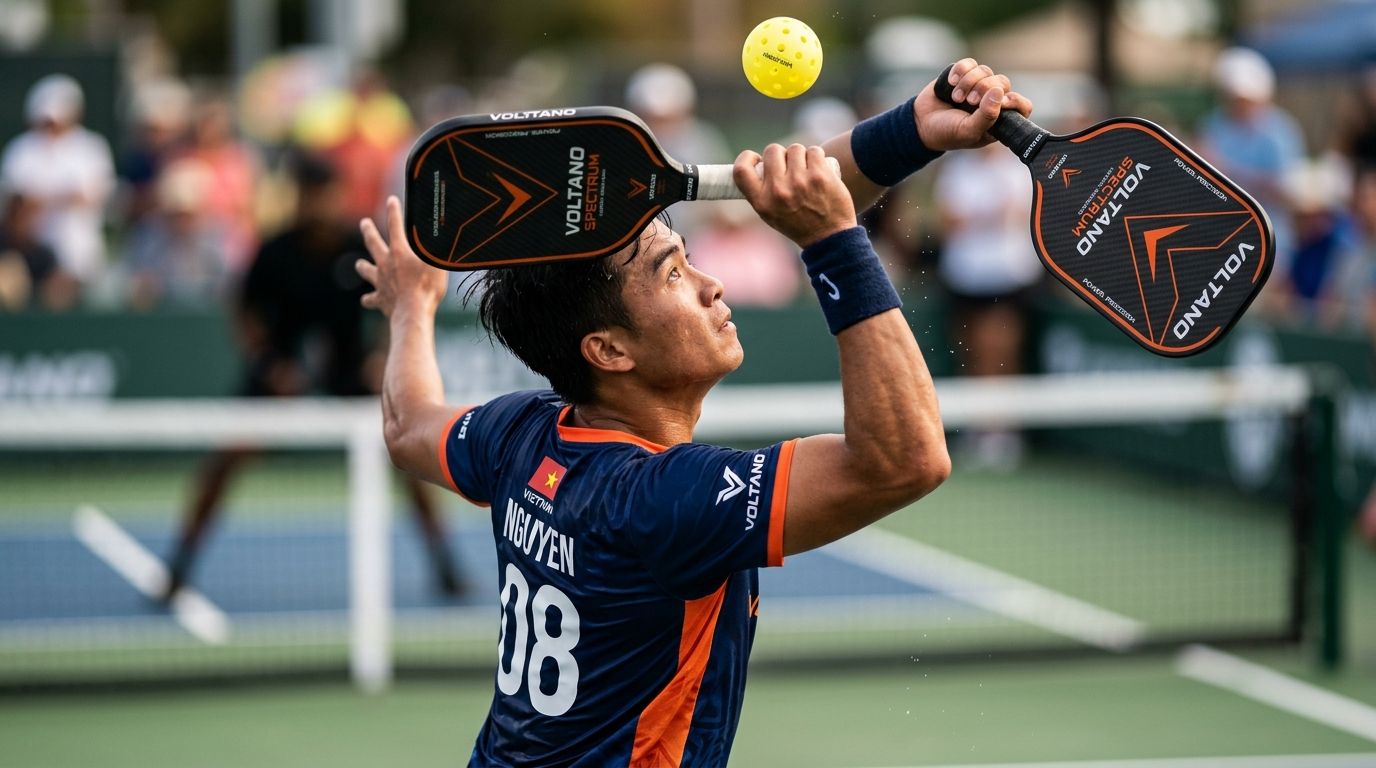 Overhead smash trong pickleball: Cách đánh mạnh mà vẫn kiểm soát