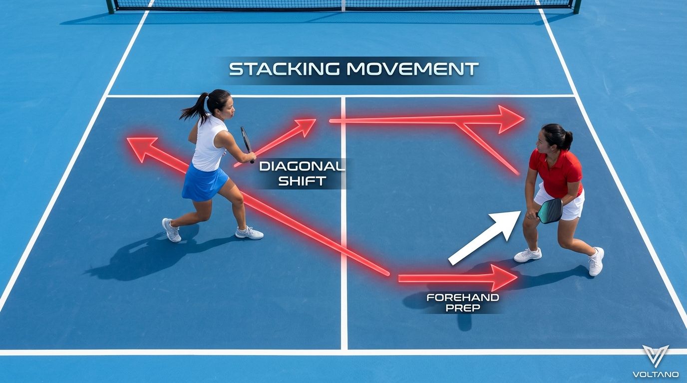 Chiến thuật stacking trong pickleball đôi: Khi nào nên dùng và điều kiện nào bắt buộc phải biết trước khi áp dụng?