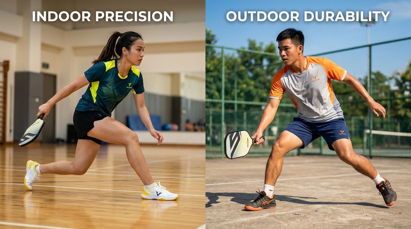 Giày pickleball nên có đế cứng hay mềm? So sánh ảnh hưởng đến cơ chân và hiệu suất