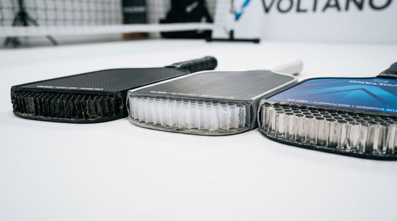 Vợt pickleball lõi Nomex, polymer và aluminum: Loại nào phù hợp với kiểu chơi nào?