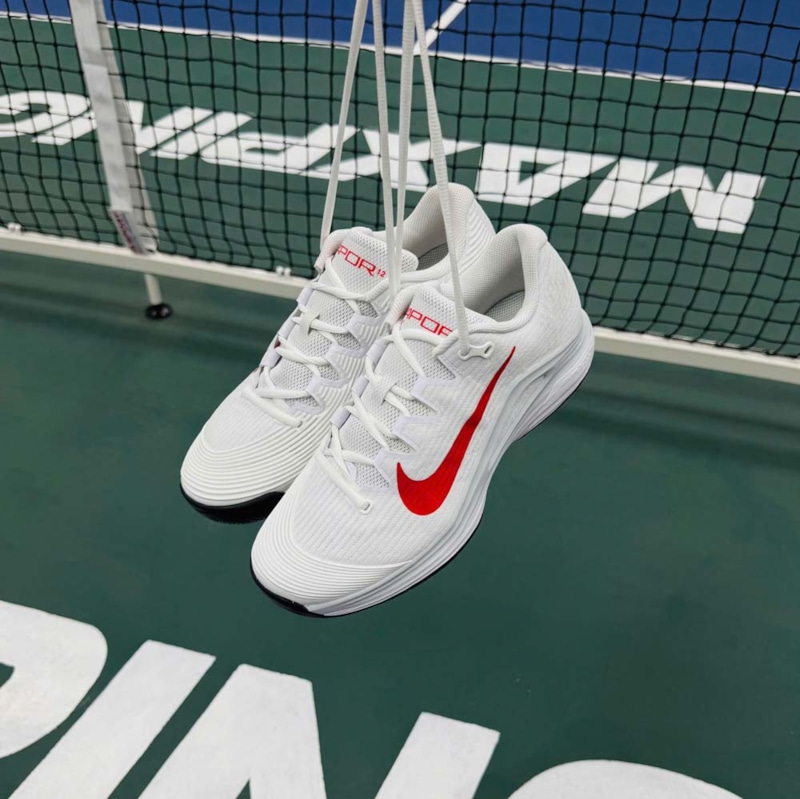 Giày Pickleball Nike Zoom Vapor 12 HC - FV5552-109 - Trắng Đỏ