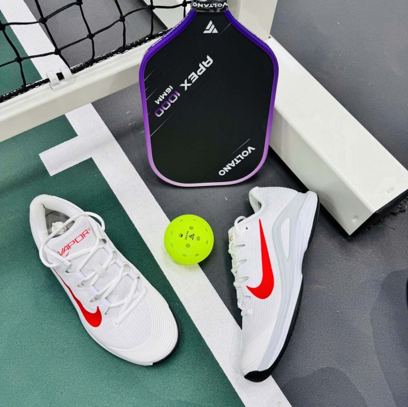 Giày Pickleball Nike Zoom Vapor 12 HC - FV5552-109 - Trắng Đỏ