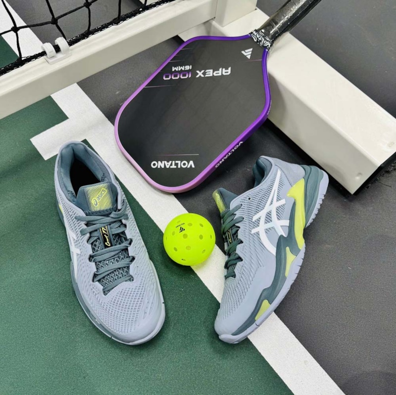 Giày Pickleball Asics Court FF 3 - 1041A370-404 - Xanh Xám