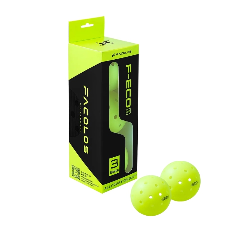 Hộp 3 Bóng Pickleball 48 lỗ – Facolos F-Eco 48