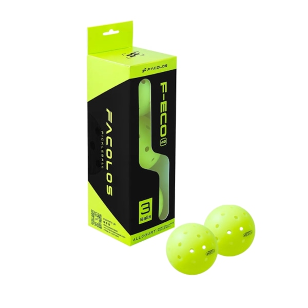 Hộp 3 Bóng Pickleball 48 lỗ – Facolos F-Eco 48