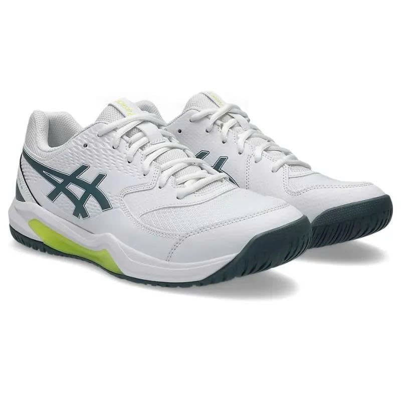 Giày Pickleball Asics Gel Dedicate 8 1041A408-108 - White/Ironclad