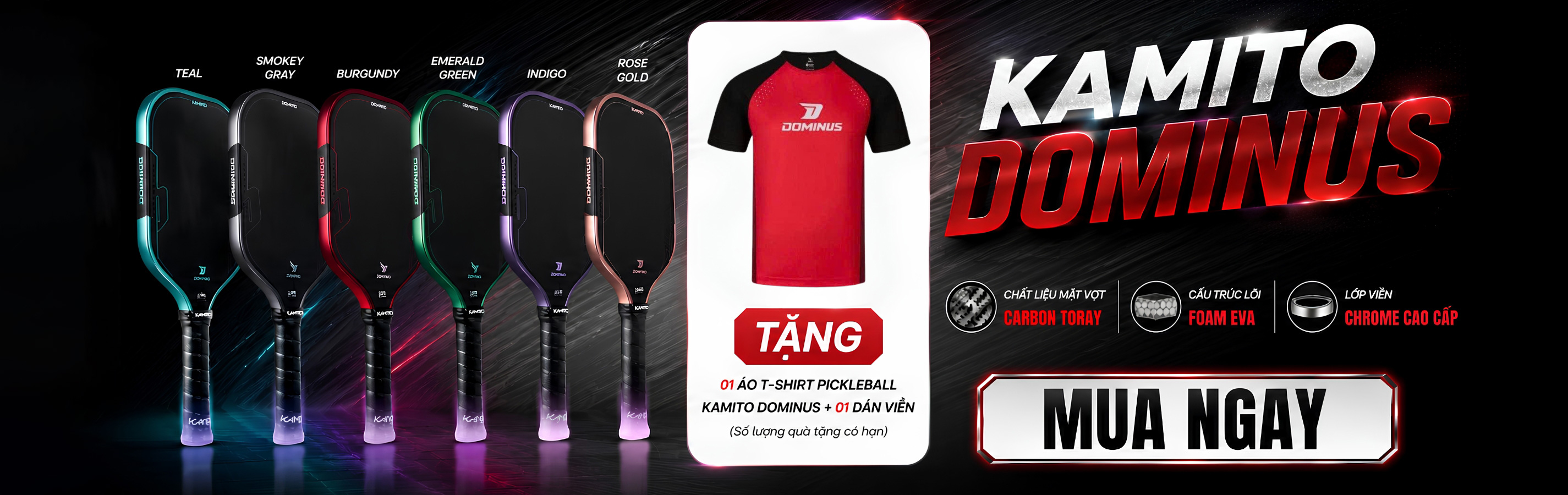 Vợt Pickleball Kamito Dominus