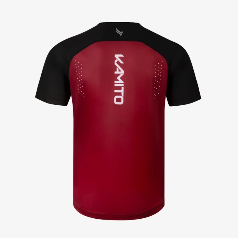 Áo Tshirt Pickleball Kamito Dominus KMAT261210 Đỏ Đen