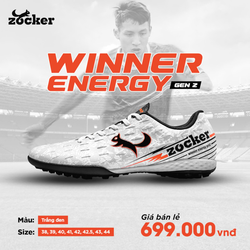 Zocker Winner Energy Gen 2 - Trắng Đen
