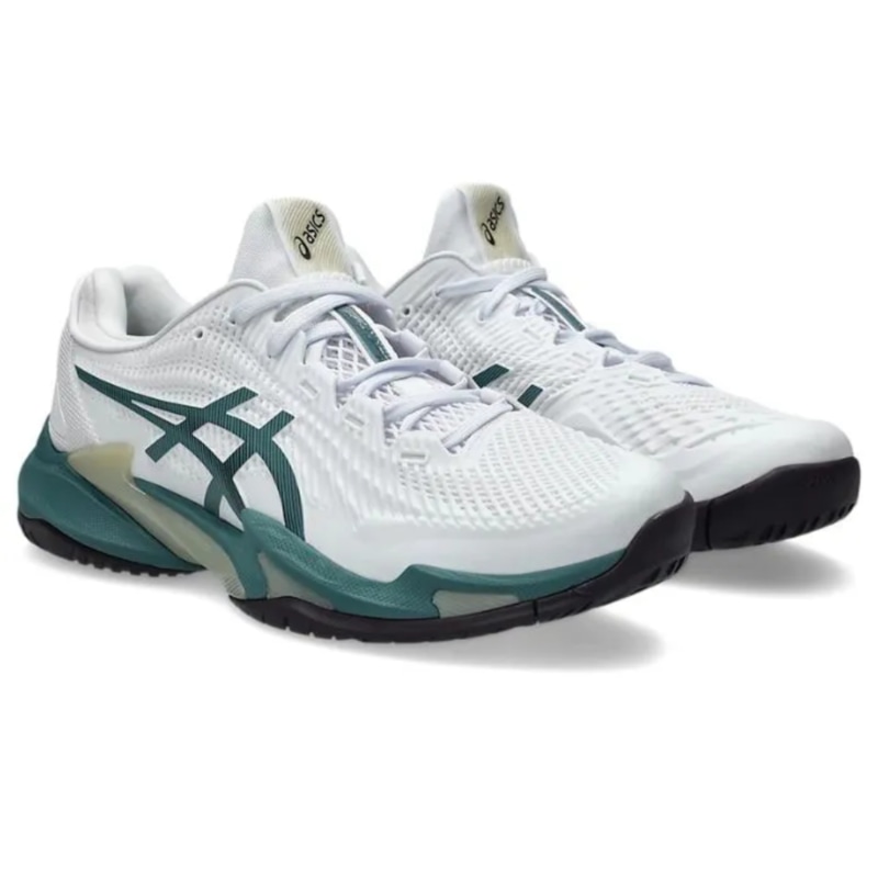 Giày Pickleball Asics Court FF 3 -1041A370-107 - Trắng/Xanh Rêu