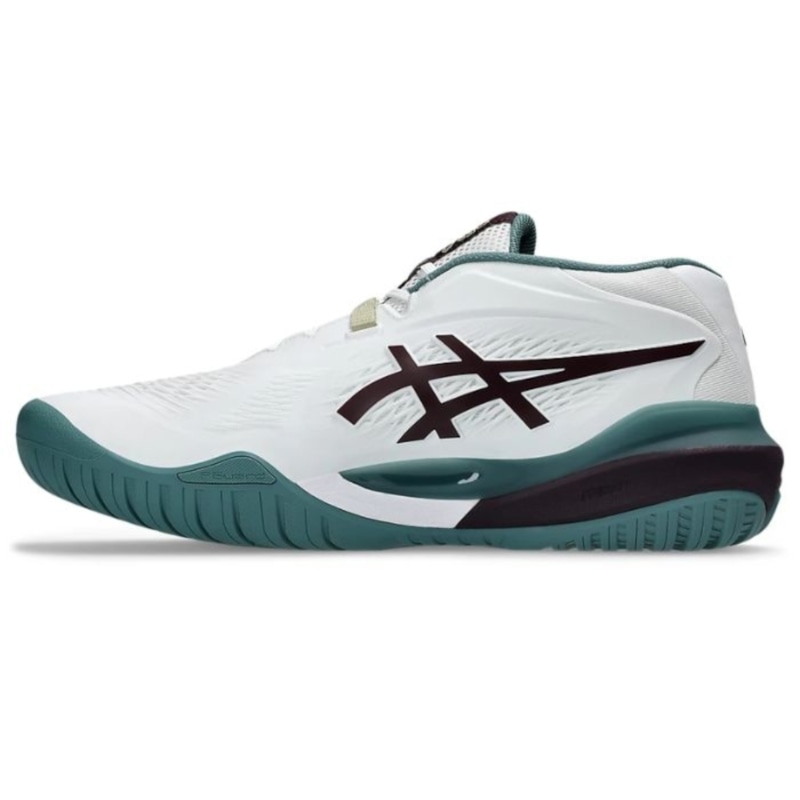 Giày pickleball Asics Gel Resolution X - 1041A481-104 - Trắng/Xanh Rêu