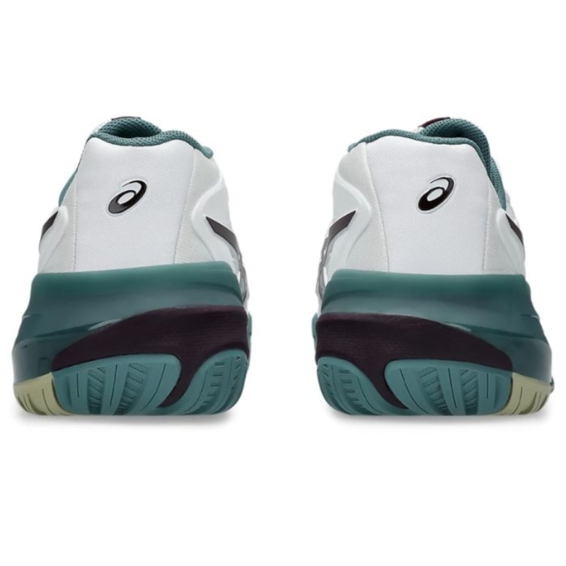 Giày pickleball Asics Gel Resolution X - 1041A481-104 - Trắng/Xanh Rêu