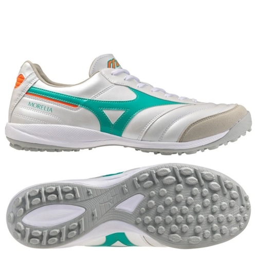 Mizuno Morelia Sala Elite TF - Trắng/Xanh/Cam - Q1GB261235