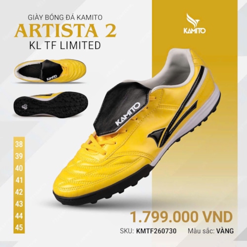 Kamito Artista KL 2 TF Limited - Màu Vàng