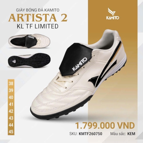 Kamito Artista KL 2 TF Limited - Màu Trắng Kem