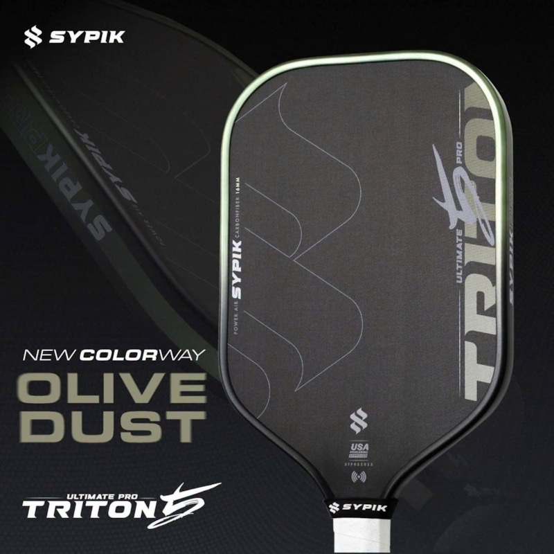 Vợt Pickleball Sypik Pro Tour Ultimate Triton 5 - Olive Dust (Xanh Rêu)