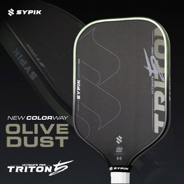 Vợt Pickleball Sypik Pro Tour Ultimate Triton 5 - Olive Dust (Xanh Rêu)