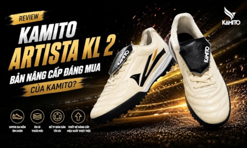 Review Giày Đá Bóng Kamito Artista KL 2 TF: Bản Nâng Cấp Đáng Mua Của Kamito?
