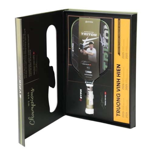[Full Box] Vợt Pickleball Sypik Pro Tour Ultimate Triton 5 - Xanh Rêu