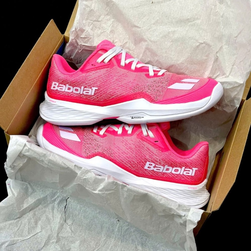 Giày Pickleball Babolat Jet Mach All Court - Hồng/Trắng - BA3A1F26B933-5087
