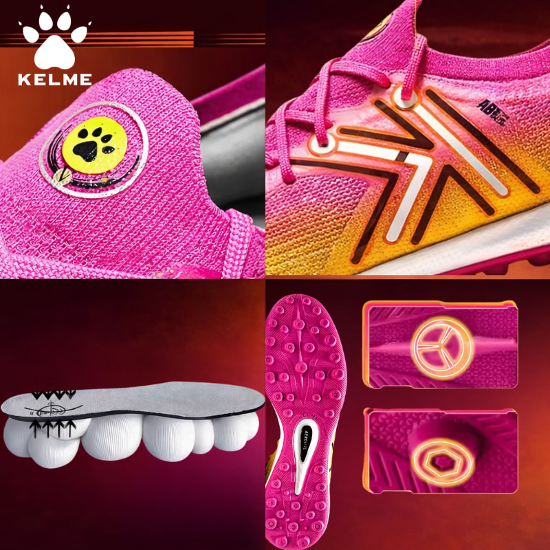 Hình ảnh của Giày Đá Bóng Kelme 5.0 TF Rose/Yellow