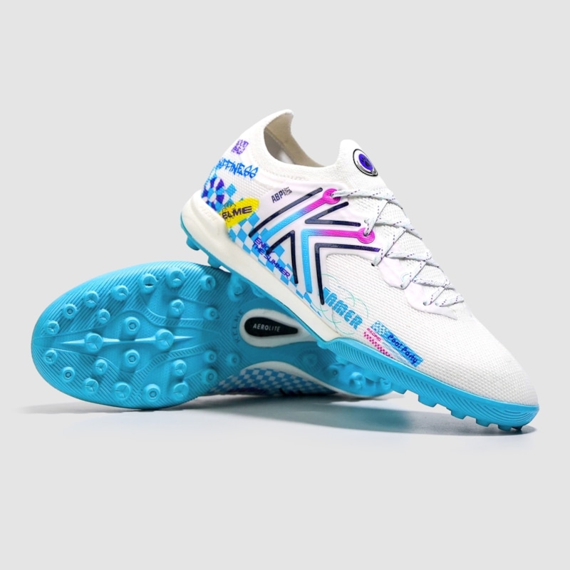 Hình ảnh của Giày Đá Bóng Kelme 5.0 TF Trắng Xanh