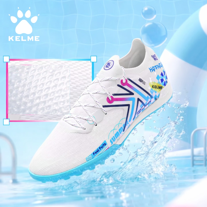 Hình ảnh của Giày Đá Bóng Kelme 5.0 TF Trắng Xanh