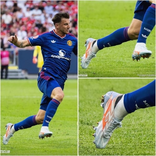 Giày đá banh Mizuno Alpha 3 mùa 2026-27 lộ diện trên chân Mason Mount