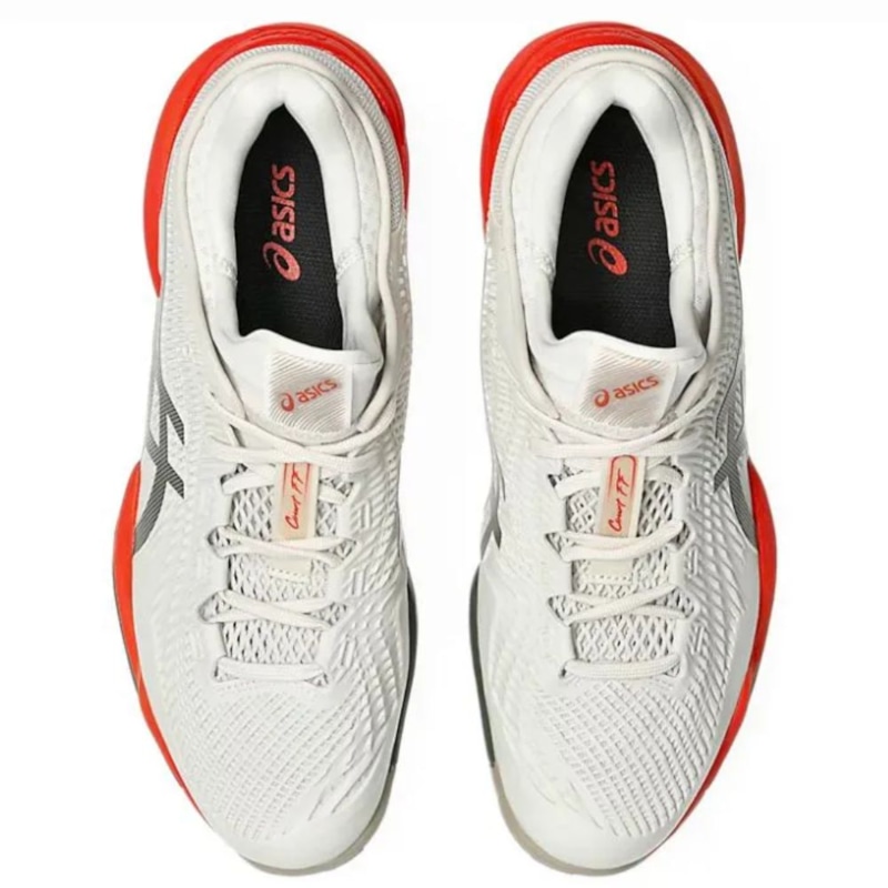 Giày Pickleball Asics Court FF 3 - 1041A370-250 - Trắng/Đỏ Cam